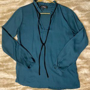 Lulu's Teal Collared Blouse